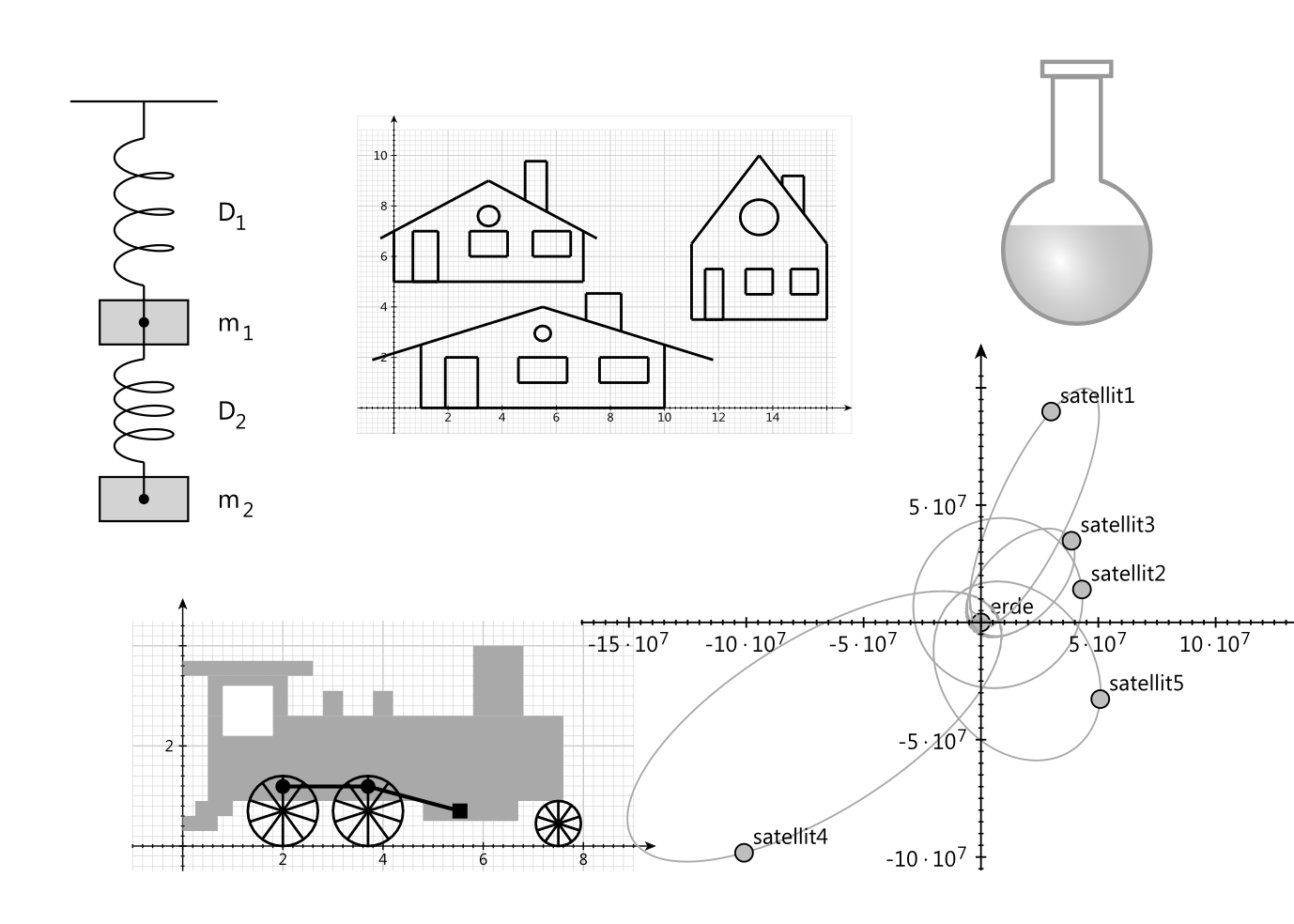 STEM exercises collage